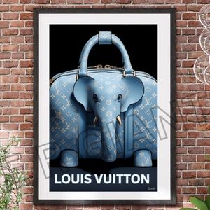 Louis Vuitton Wall Art 11x17 Print Wall Decor Louis Vuitton Art